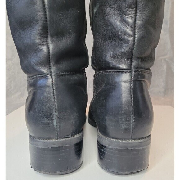 Blondo Womens Black Leather Waterproof Tall Riding Boots Size 9 B Made in Canada - Picture 5 of 12